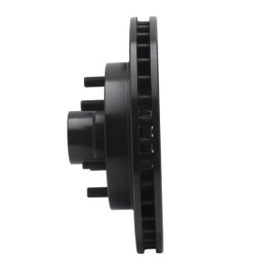 Chevrolet C2500 Brake Rotor (1) - Front Right - R1 Concepts - Drilled & Slotted - Black - `94-`02